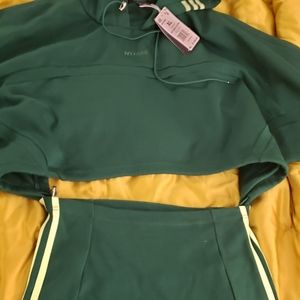 IVY PARK hooded cut out dress